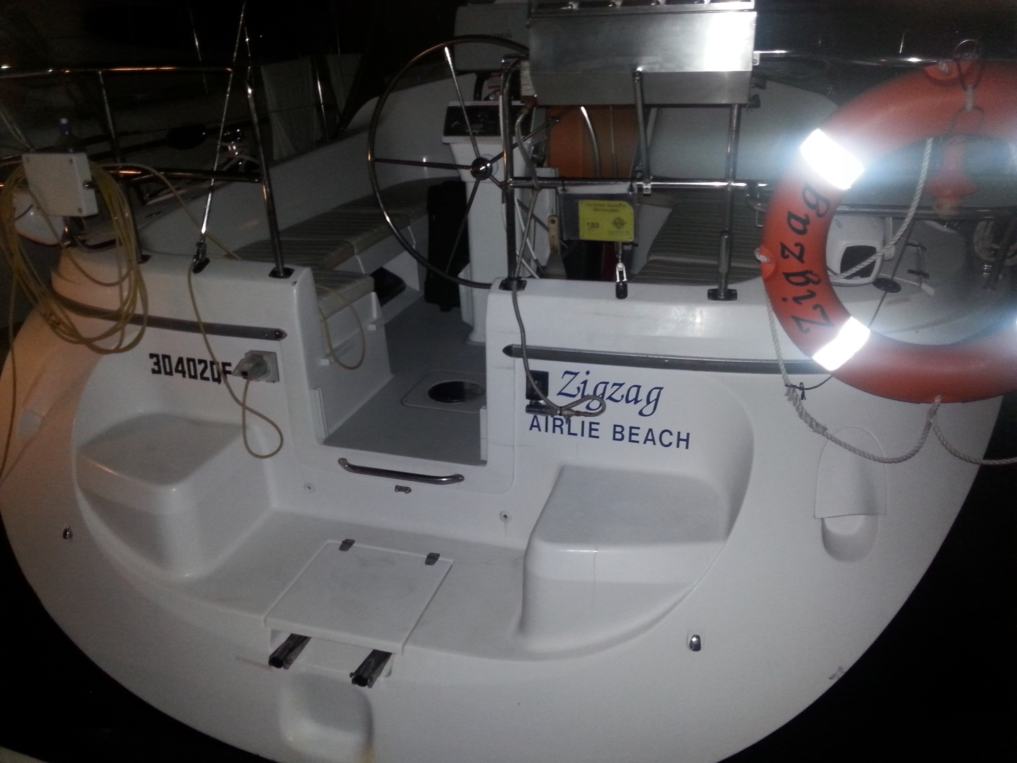 Unser Segelboot Zigzag